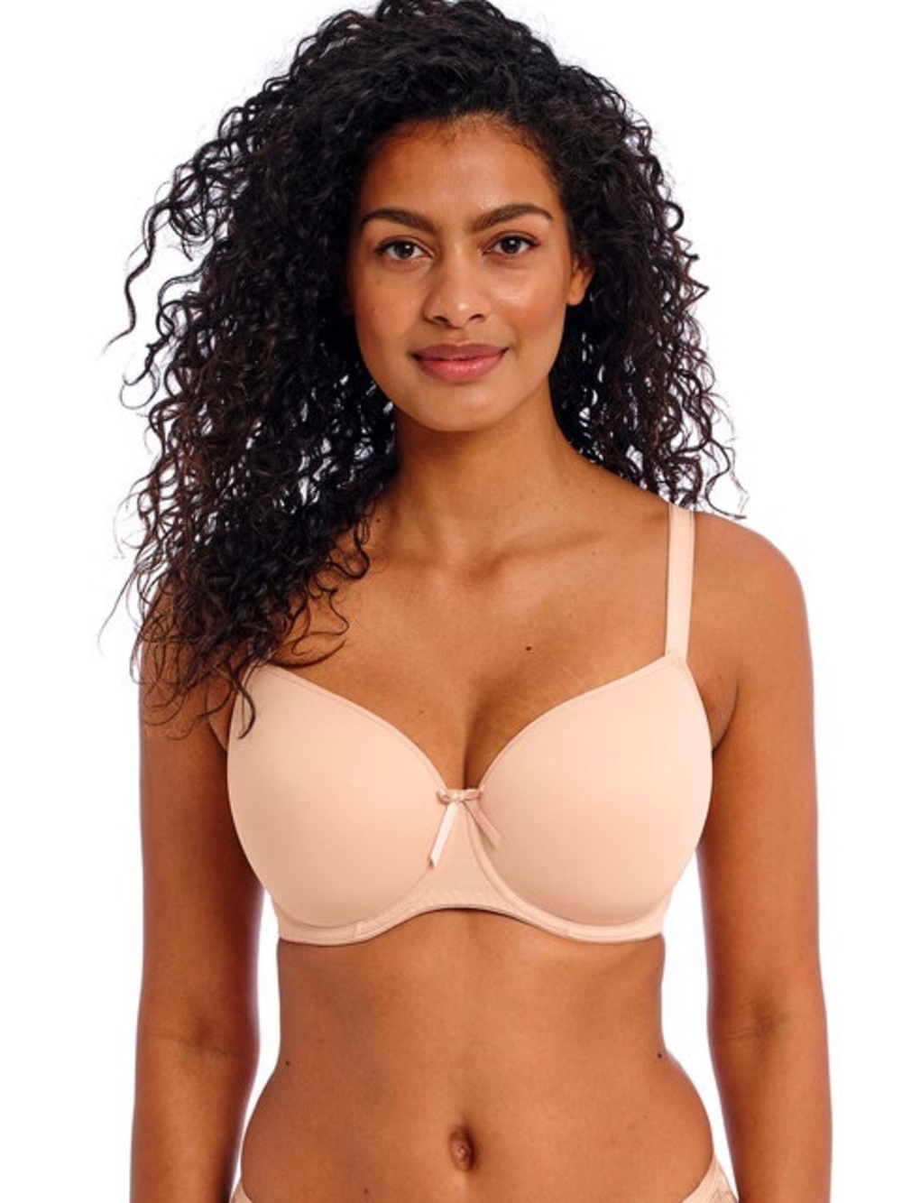 Freya Fancies Smooth Nude Balcony T-Shirt Bra in Light Beige - 38G